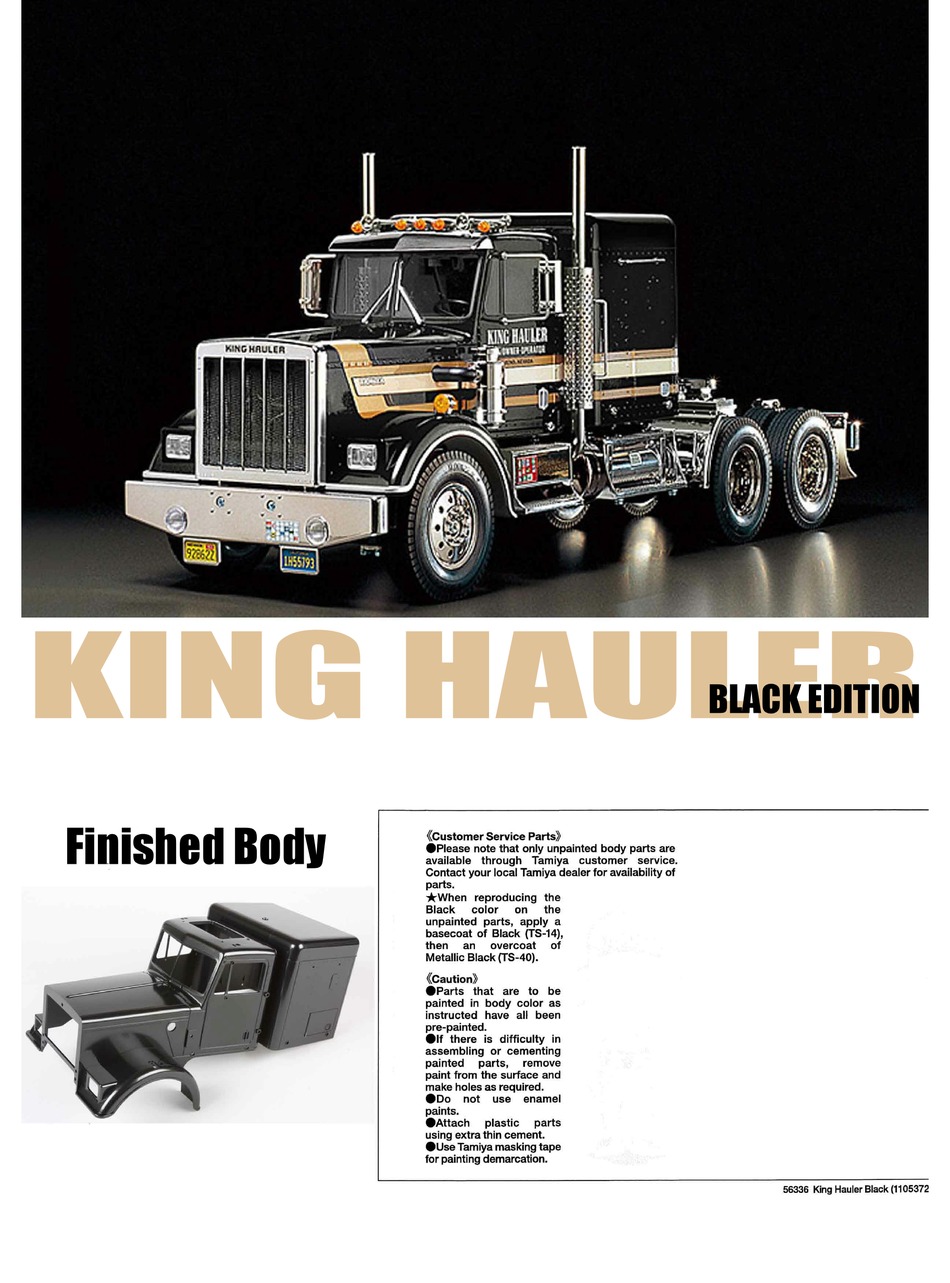 30pc Full portant SET montage Tamiya King Hauler 56301 56336 Camion 