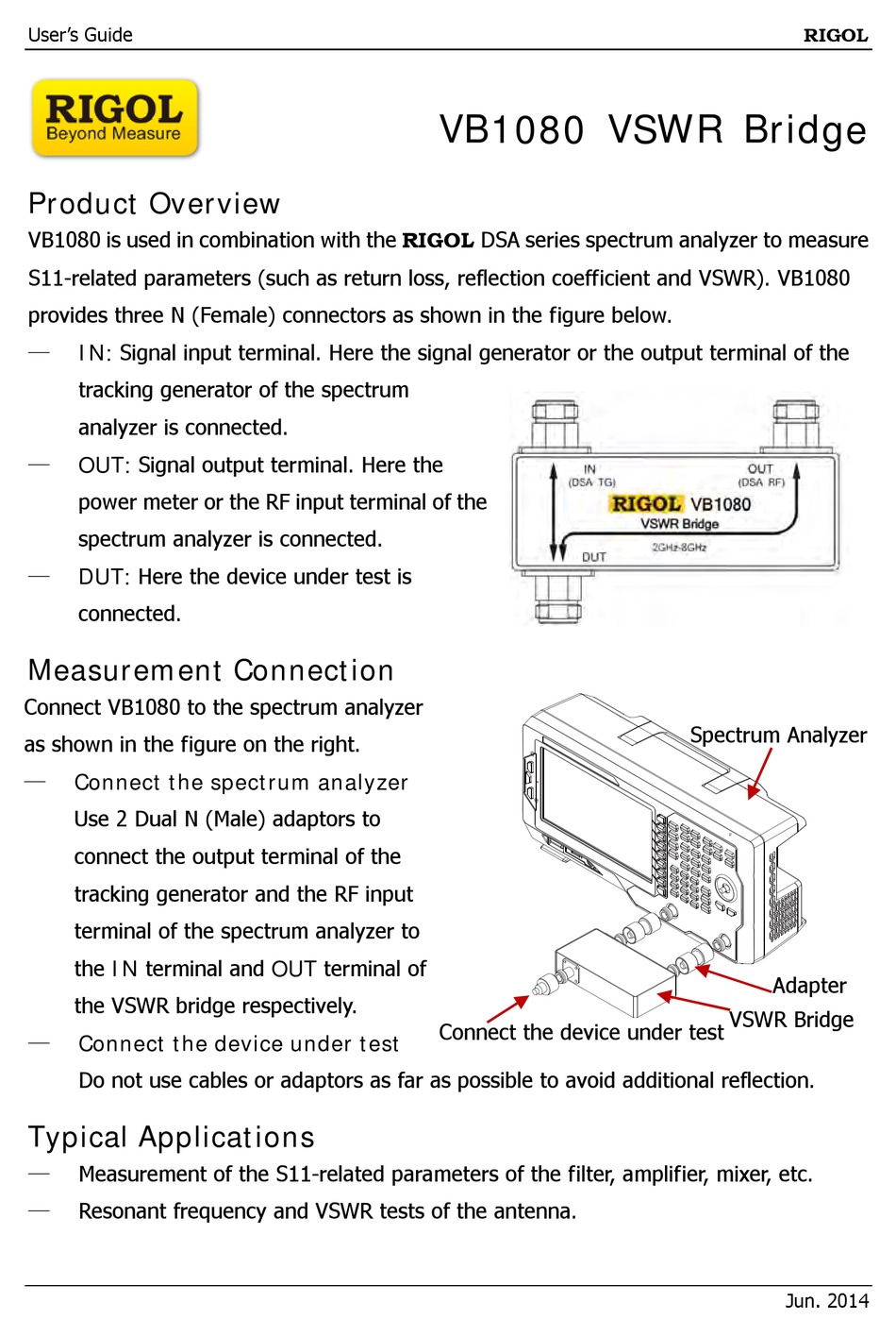 RIGOL VB1080 USER MANUAL Pdf Download | ManualsLib