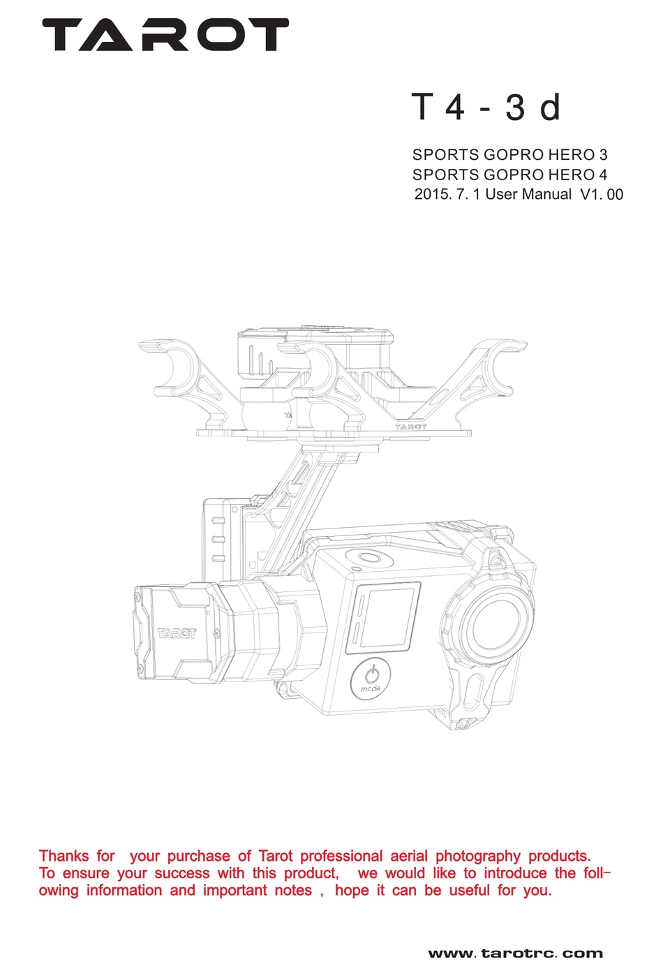 TAROT T4-3D USER MANUAL Pdf Download | ManualsLib