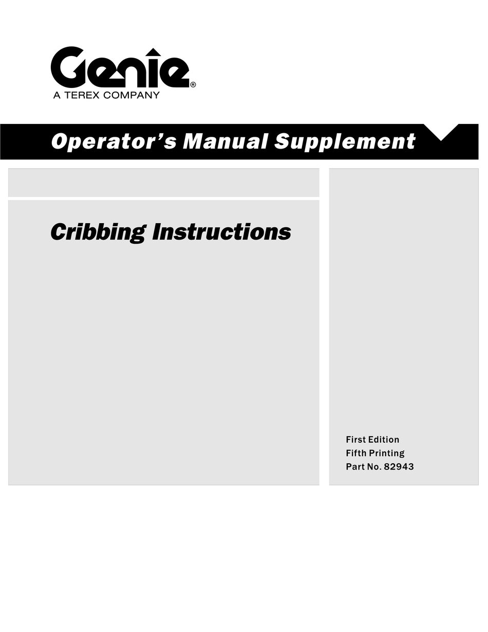 GENIE Z-45/25 OPERATOR'S MANUAL Pdf Download | ManualsLib