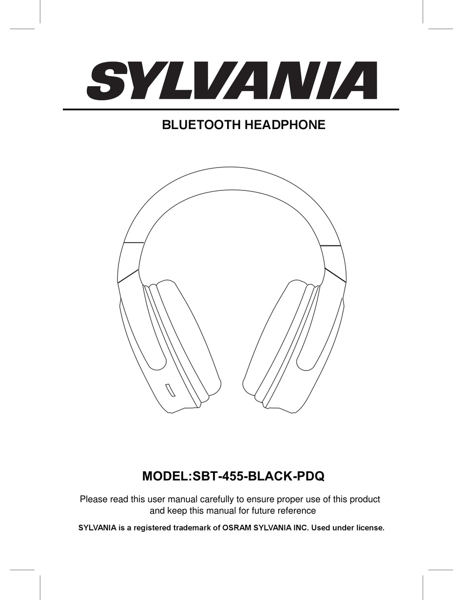 SYLVANIA SBT-455-BLACK-PDQ MANUAL Pdf Download | ManualsLib