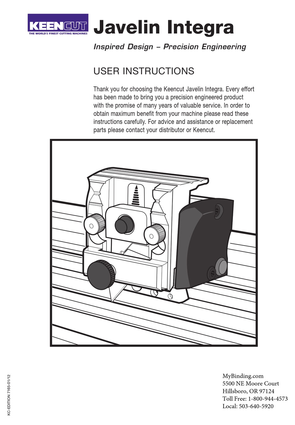 KEENCUT JAVELIN INTEGRA USER INSTRUCTIONS Pdf Download ManualsLib