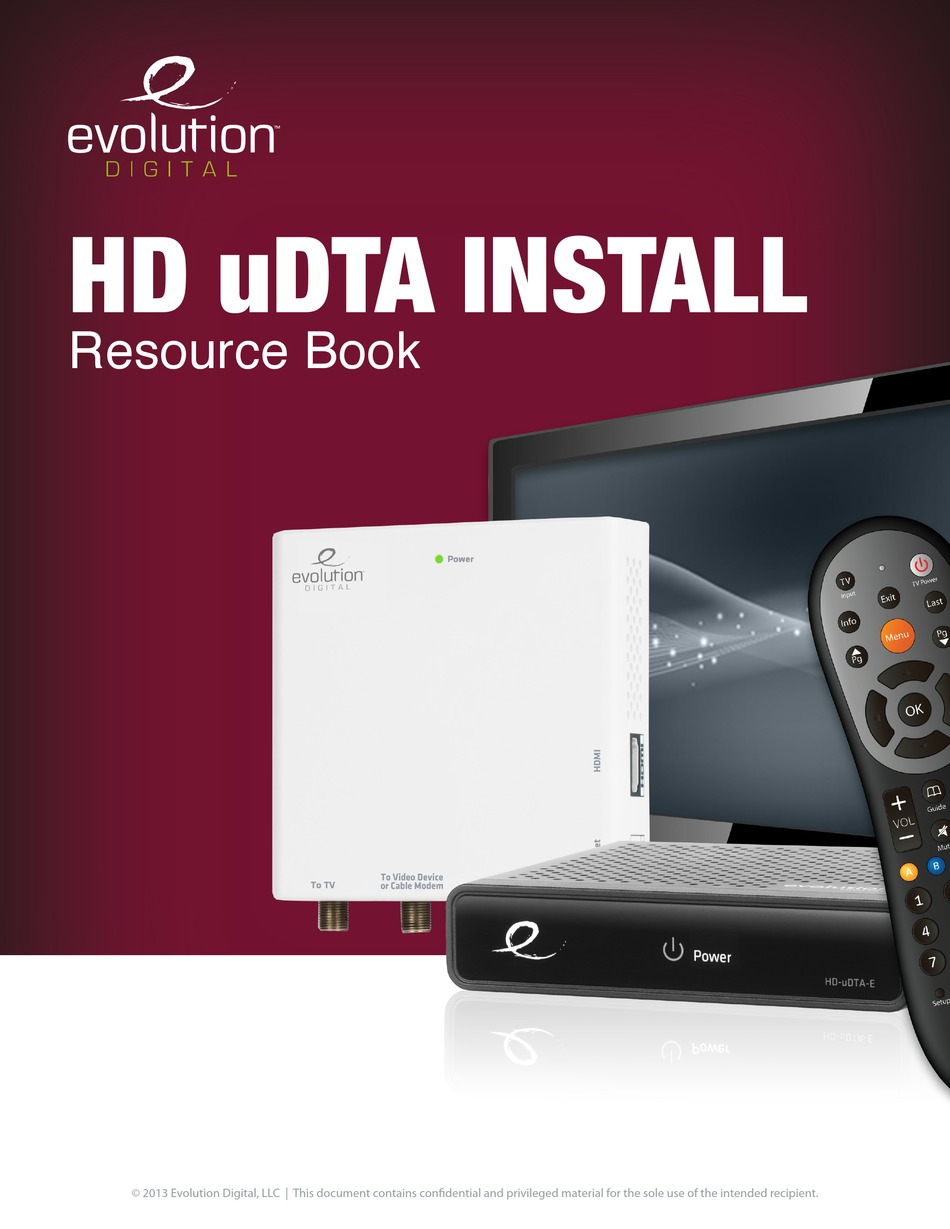 EVOLUTION DIGITAL HD UDTA USER MANUAL Pdf Download ManualsLib