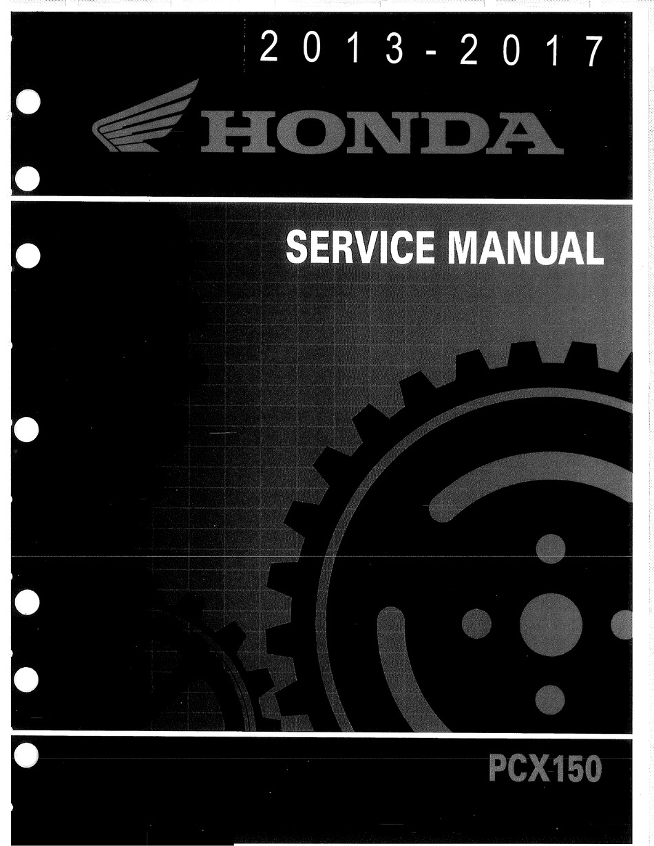 Honda PCX150 2013 2014 2015 2016 2017 PCX 150 service manual 3-ring binder 