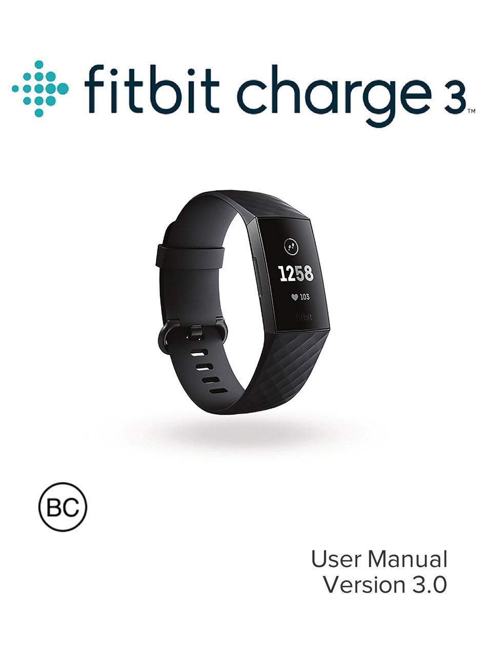 Fitbit Zip Charge 3 User Manual Pdf Download Manualslib