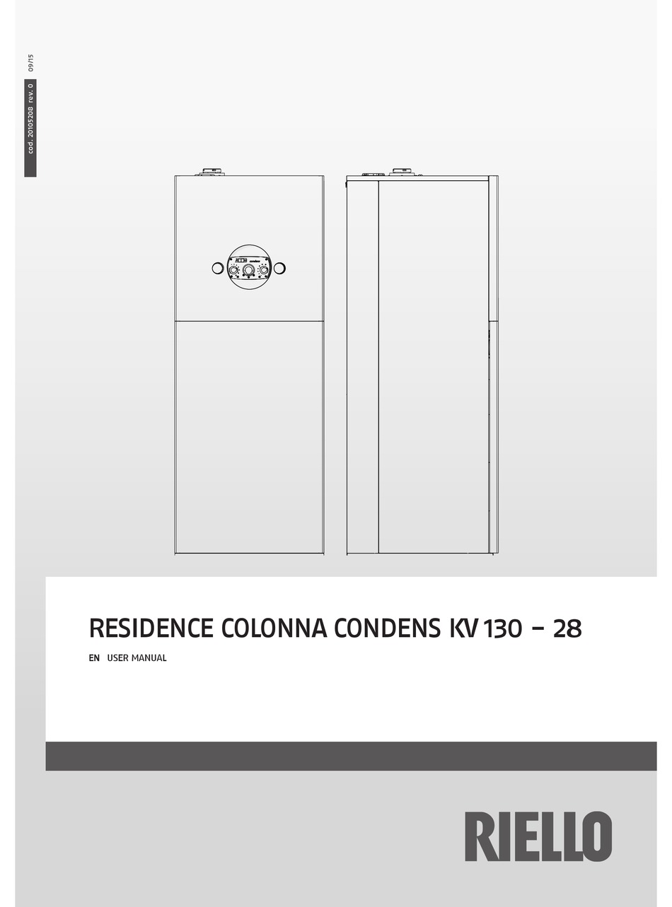 RIELLO KV 130 28 BOILER USER MANUAL ManualsLib