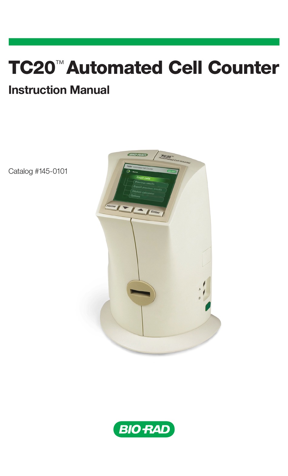 BIO RAD TC20 CASH COUNTER INSTRUCTION MANUAL ManualsLib