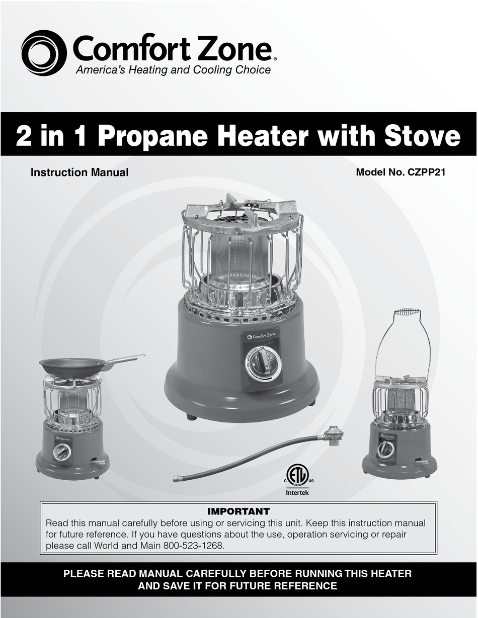 COMFORT ZONE CZPP21 INSTRUCTION MANUAL Pdf Download | ManualsLib