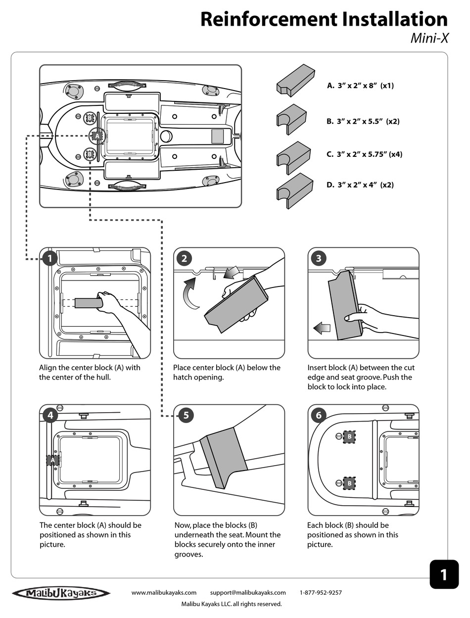 MALIBU KAYAKS MINIX BOAT INSTALLATION ManualsLib