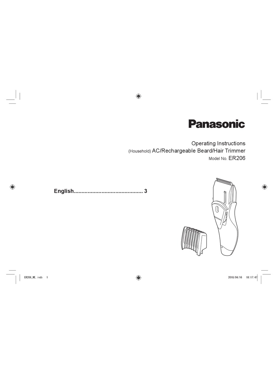 panasonic er206 battery specifications