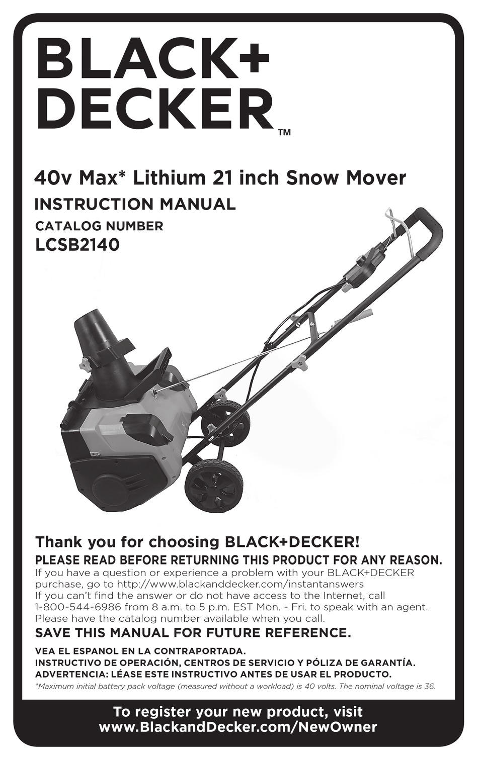 User manual Black & Decker LSW60 (English - 32 pages)