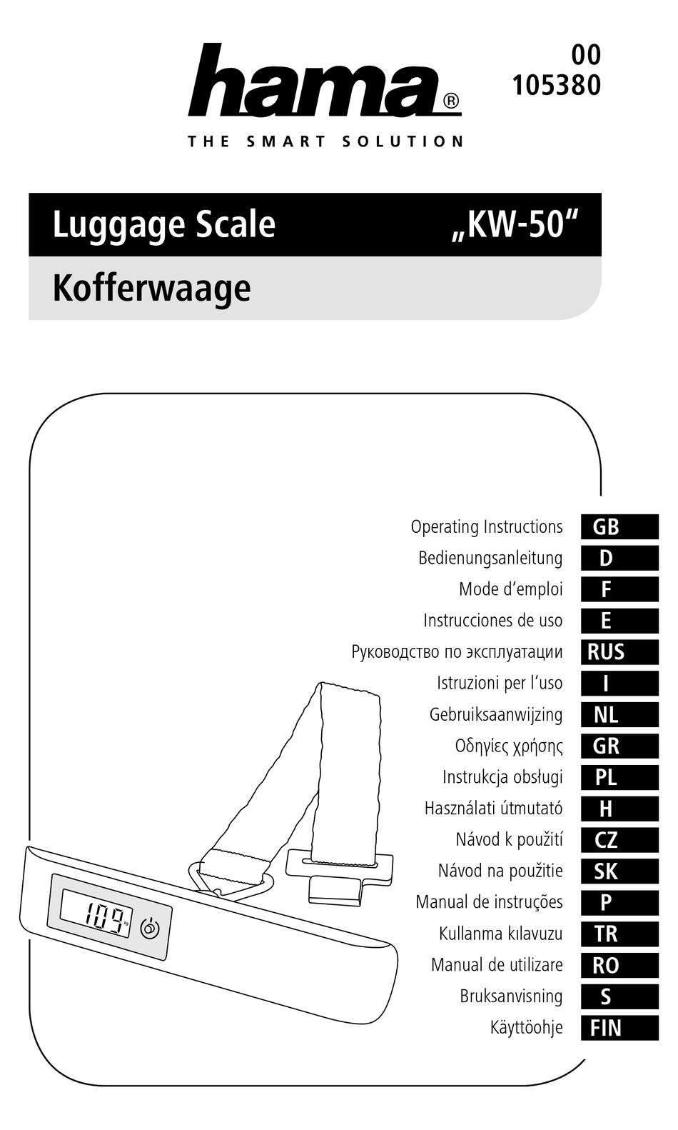 HAMA KW50 OPERATING INSTRUCTIONS MANUAL Pdf Download ManualsLib