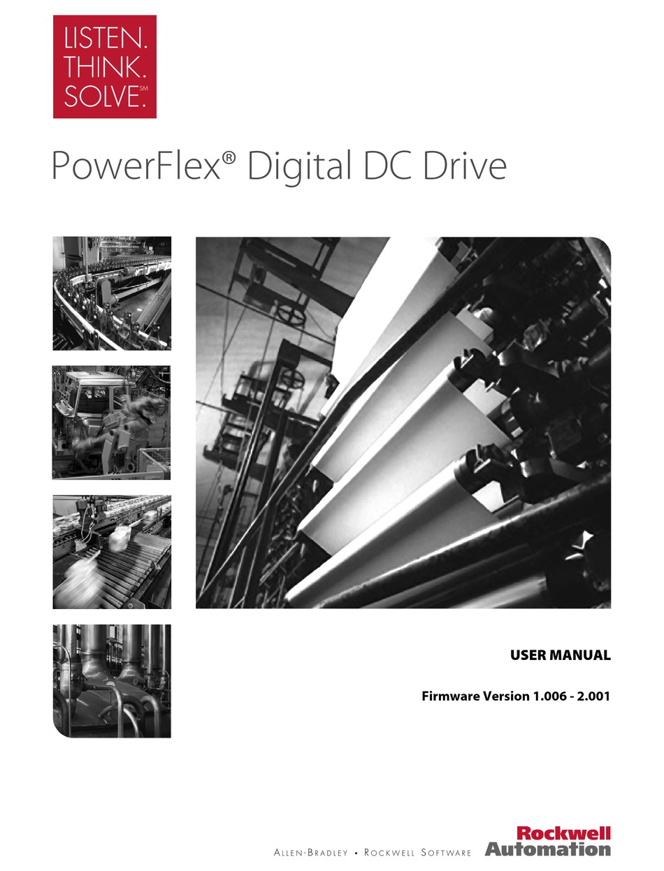 ROCKWELL AUTOMATION POWERFLEX SERIES DC DRIVE USER MANUAL ManualsLib
