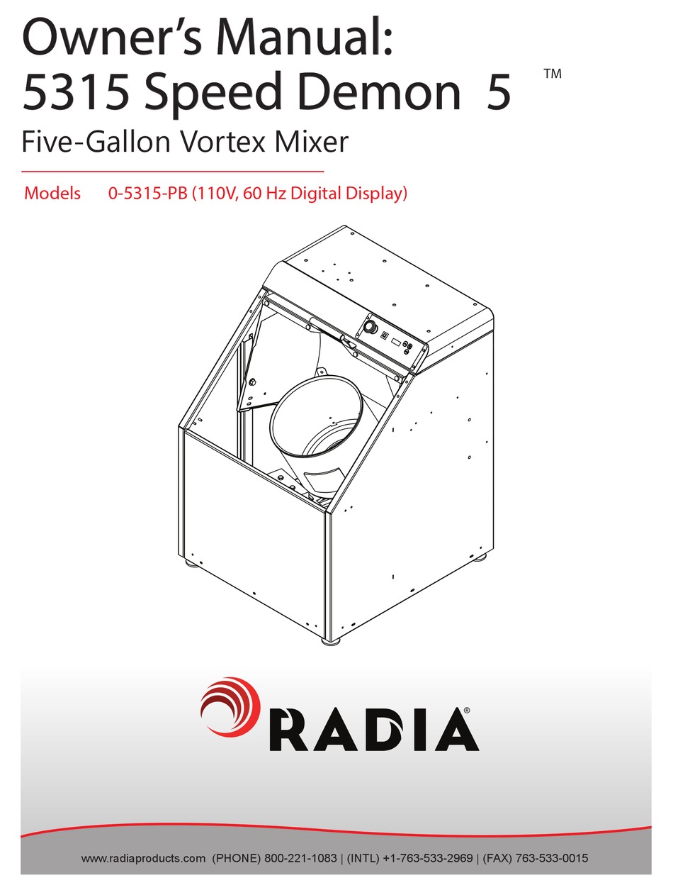5315 radia speed demon paint mixer