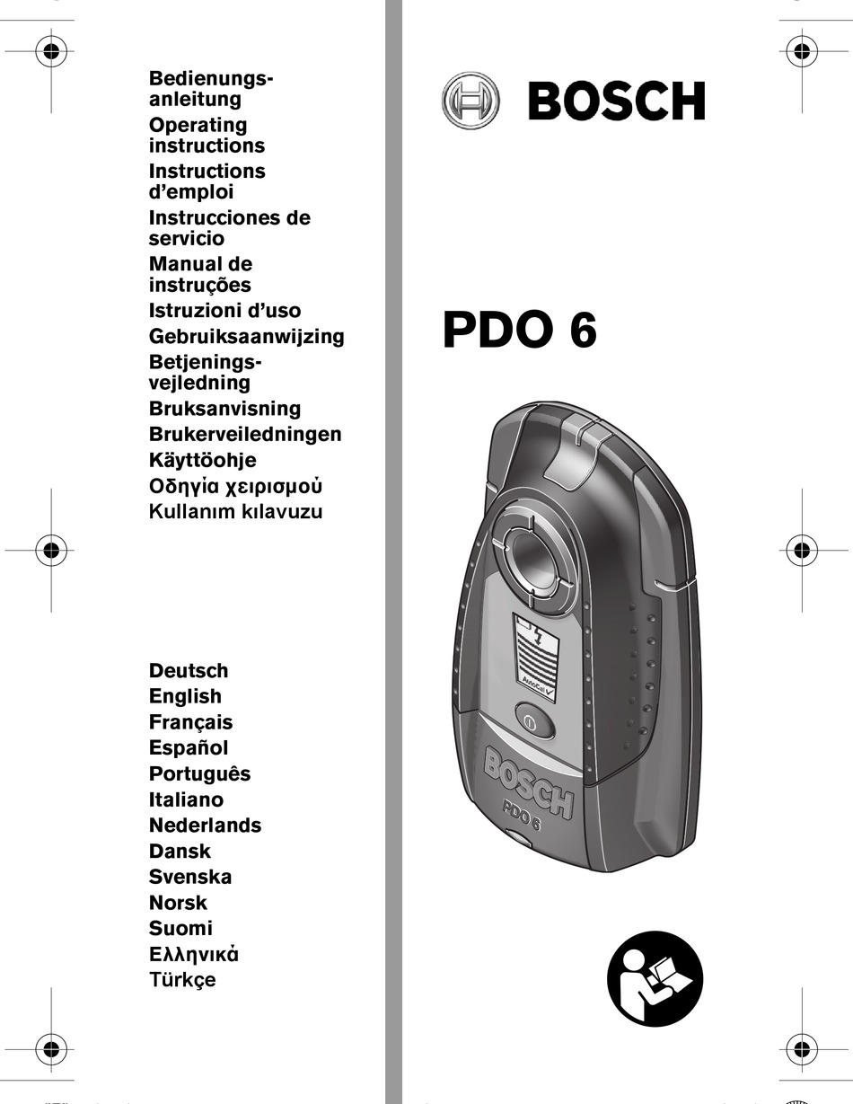 BOSCH PDO 6 OPERATING INSTRUCTIONS MANUAL Pdf Download | ManualsLib