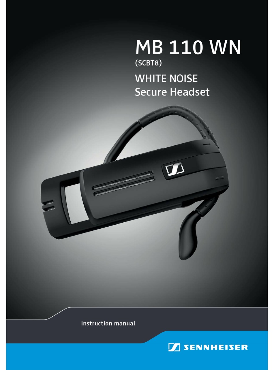 SENNHEISER MB 110 WN HEADSET INSTRUCTION MANUAL ManualsLib