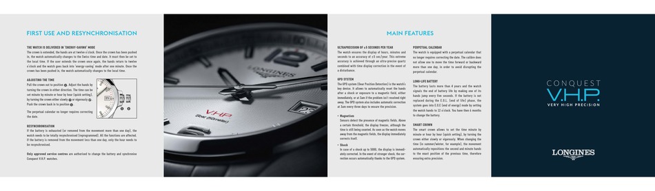 longines vhp manual