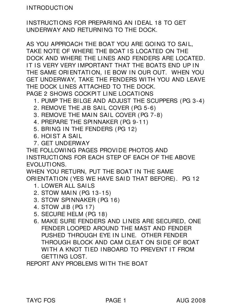 SHUMWAY MARINE IDEAL 18 BOAT INSTRUCTIONS MANUAL ManualsLib