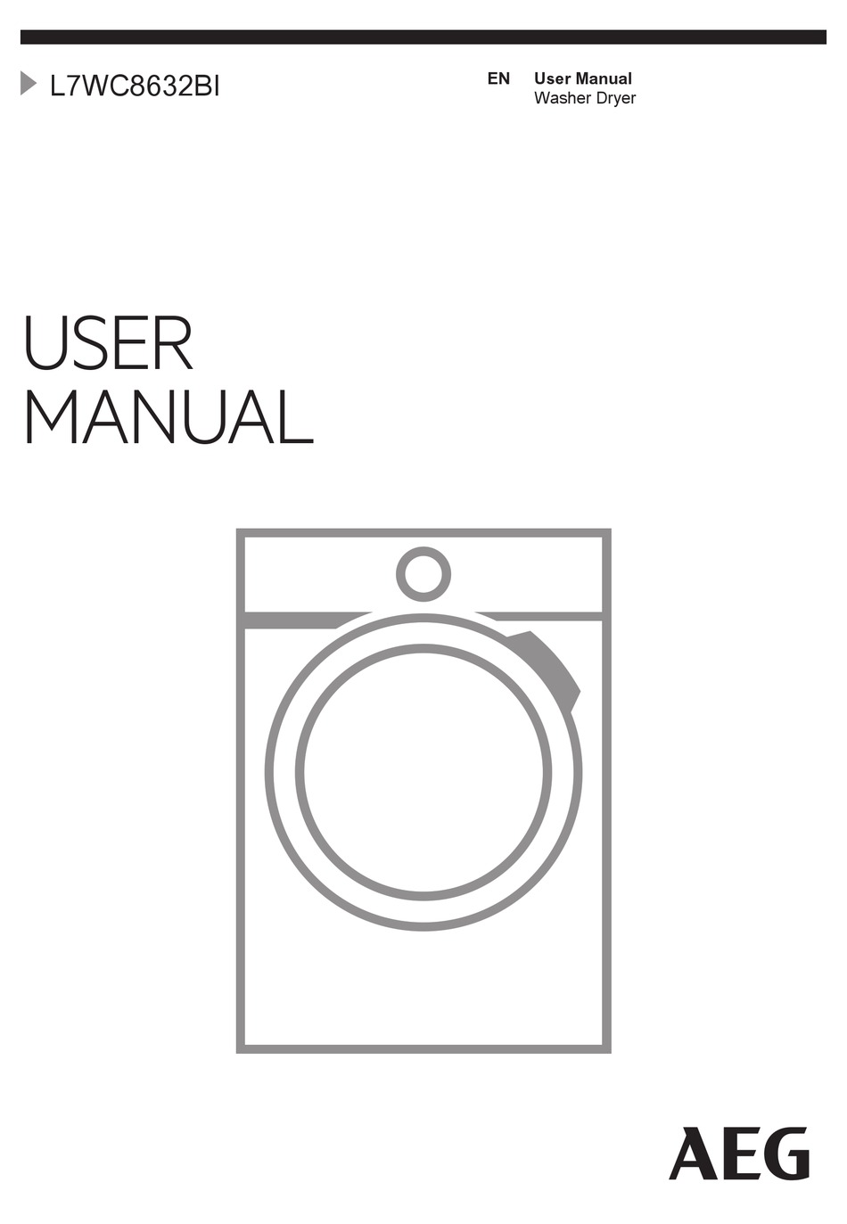 Aeg L7wc8632bi User Manual Pdf Download Manualslib