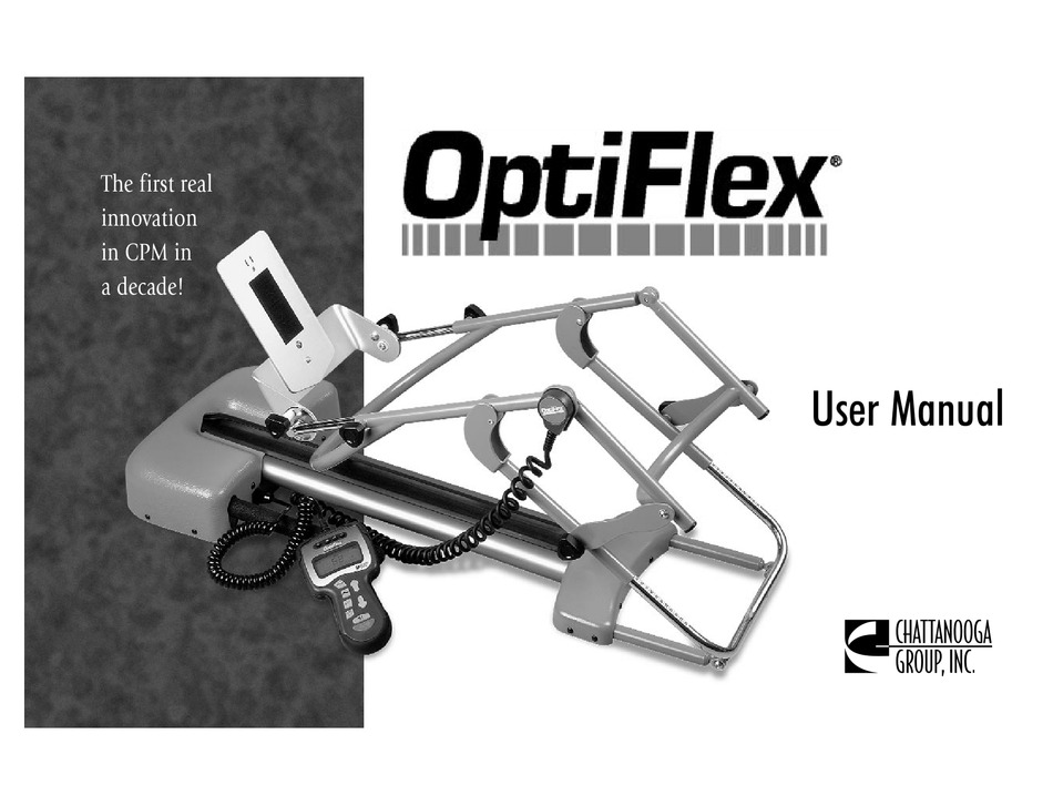CHATTANOOGA GROUP OPTIFLEX USER MANUAL Pdf Download ManualsLib