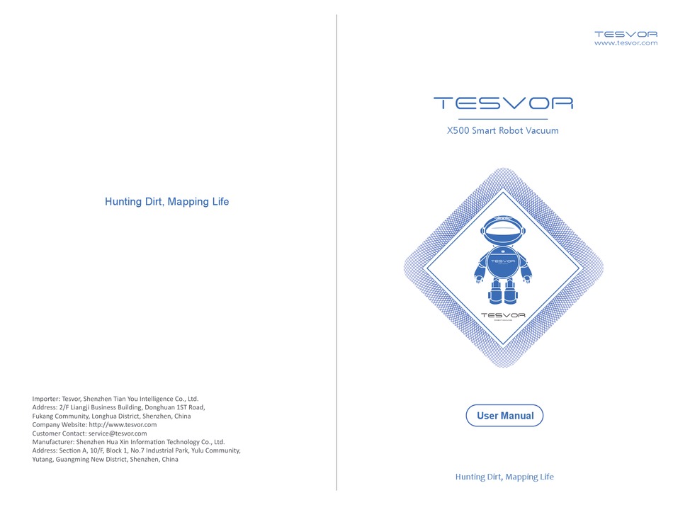 TESVOR X500 ROBOTICS USER MANUAL ManualsLib