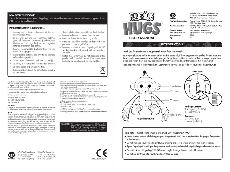 wowwee-fingerlings-hugs-user-manual-pdf-download-manualslib