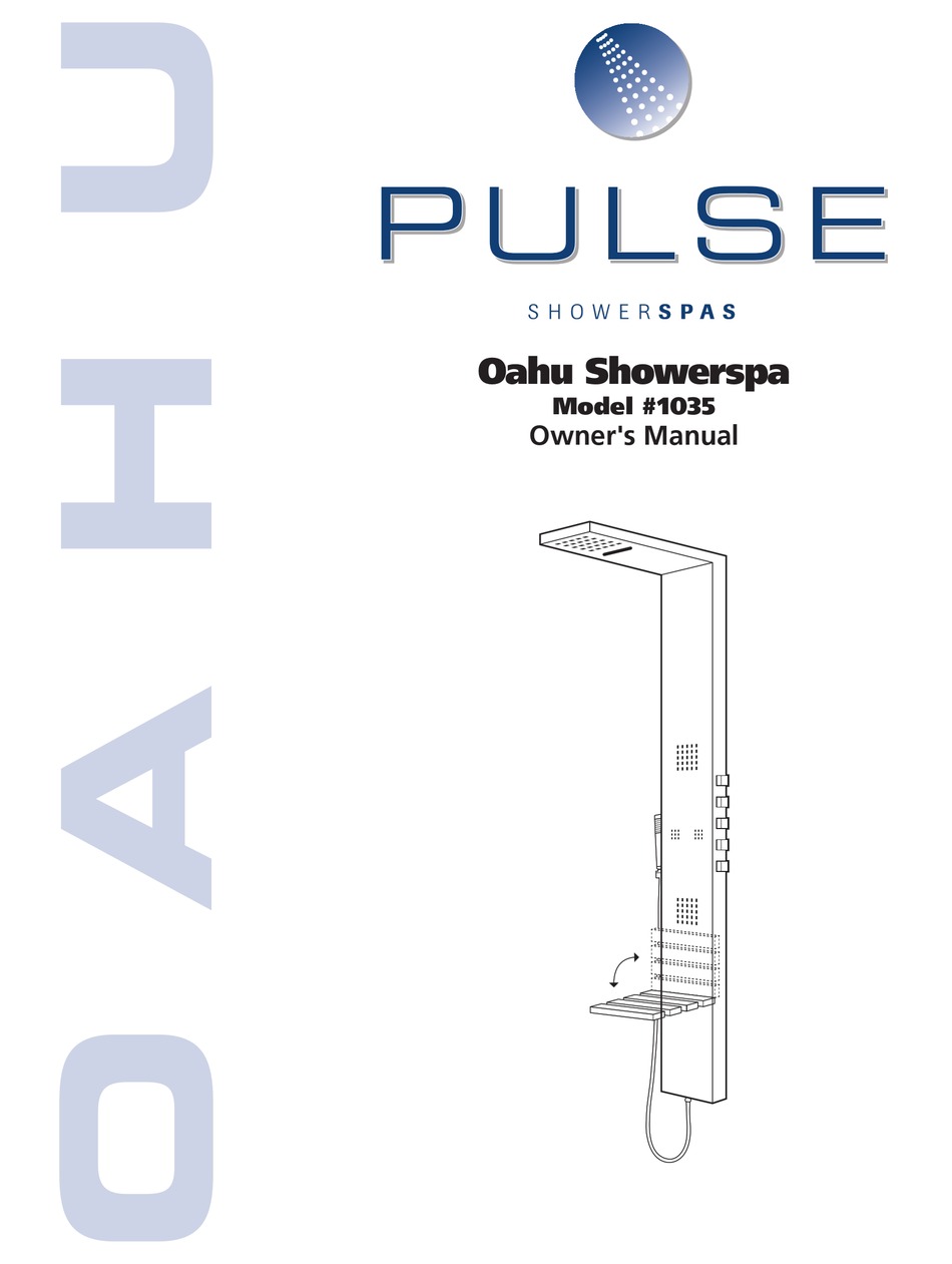 PULSE OAHU SHOWERSPA OWNER'S MANUAL Pdf Download ManualsLib