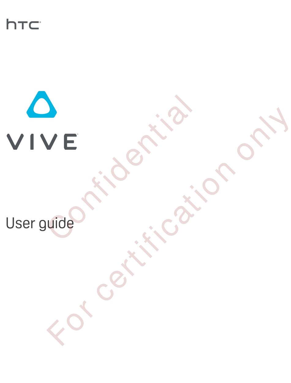 HTC VIVE USER MANUAL Pdf Download | ManualsLib