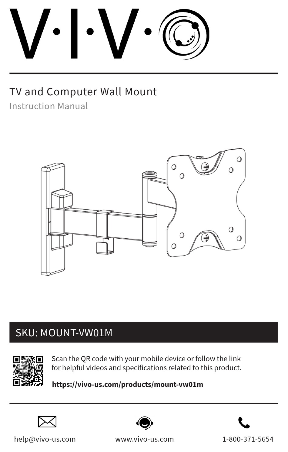 VIVO MOUNTVW01M INSTRUCTION MANUAL Pdf Download ManualsLib