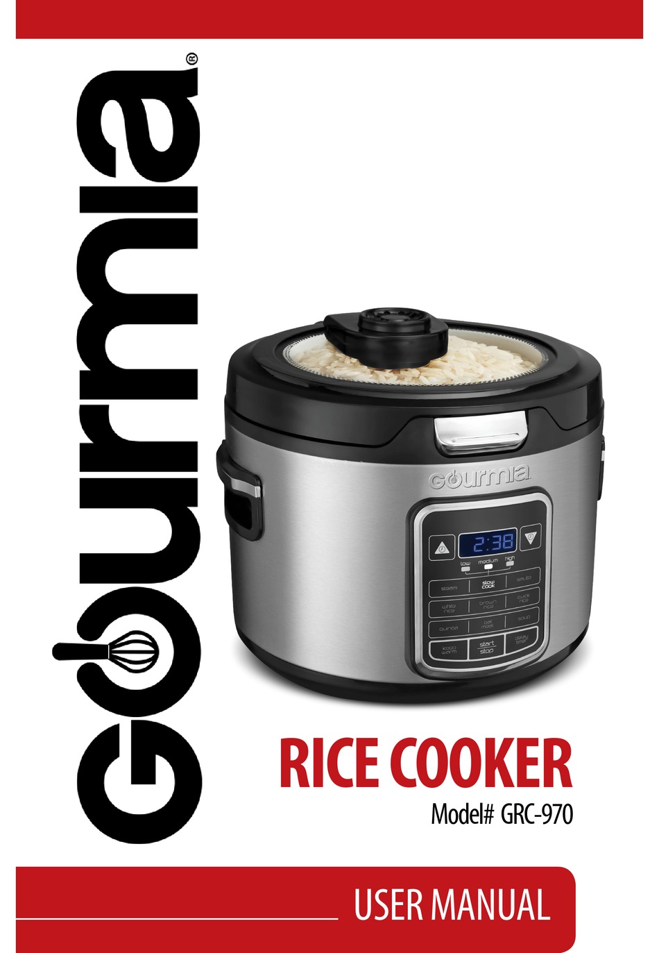 GOURMIA GRC970 RICE COOKER USER MANUAL ManualsLib