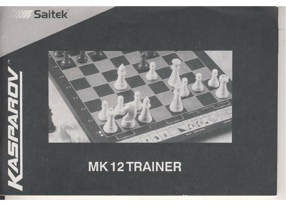 kasparov team mate chess computer mute sound manual