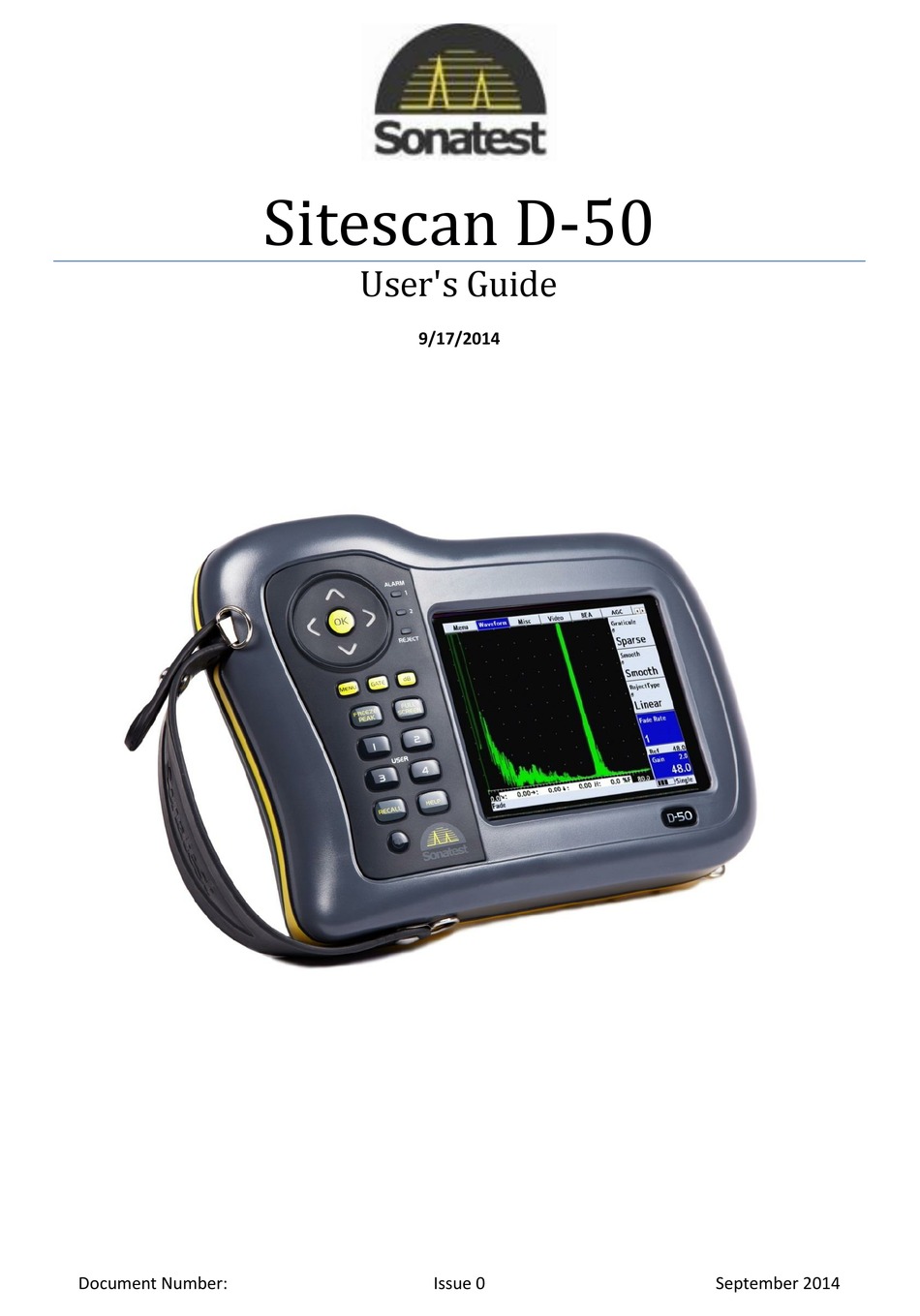 Sonatest Sitescan D 50 User Manual Pdf Download Manualslib