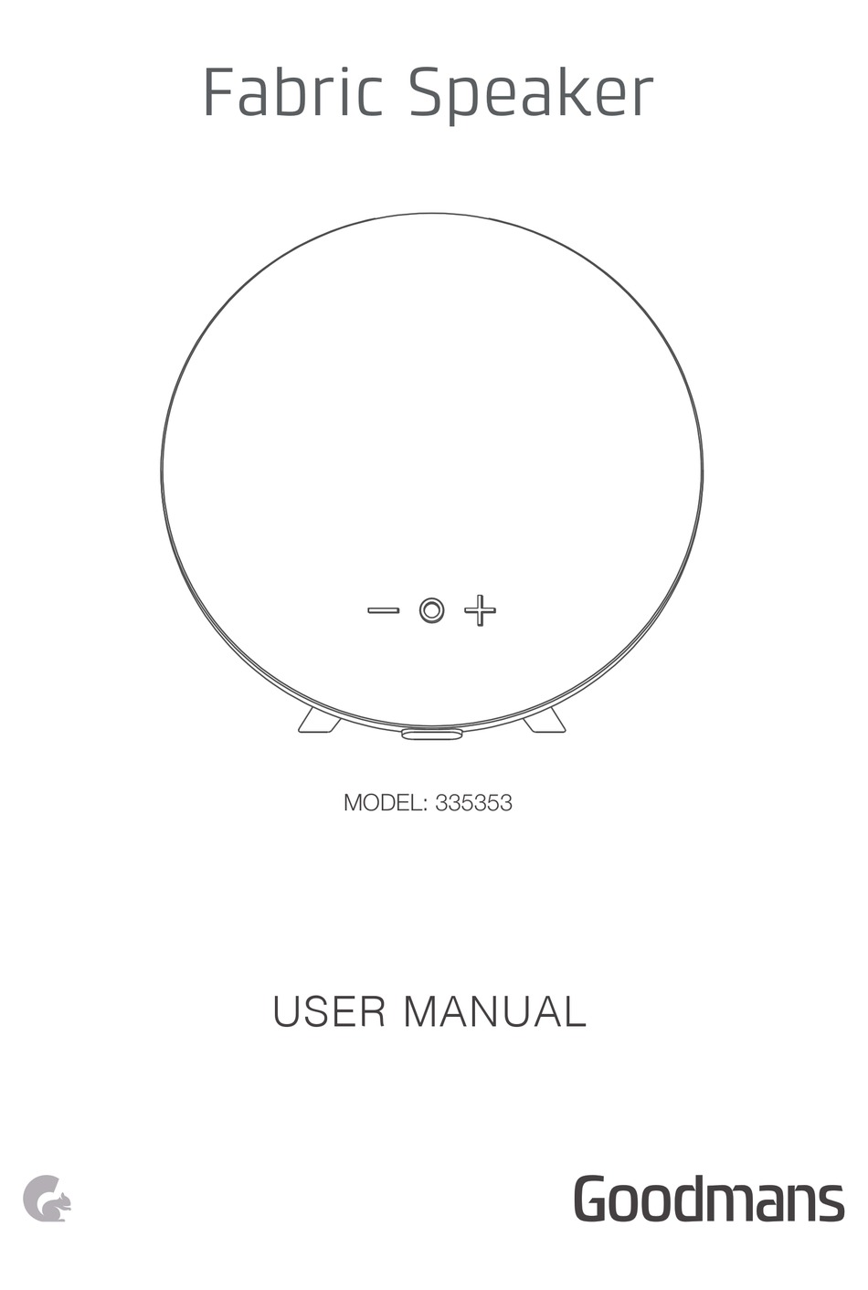 goodmans fabric speaker instructions