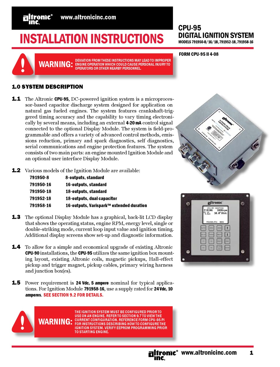 ALTRONIC 791950-8 INSTALLATION INSTRUCTIONS MANUAL Pdf Download | ManualsLib Cat5e Cable Wiring Diagram ManualsLib