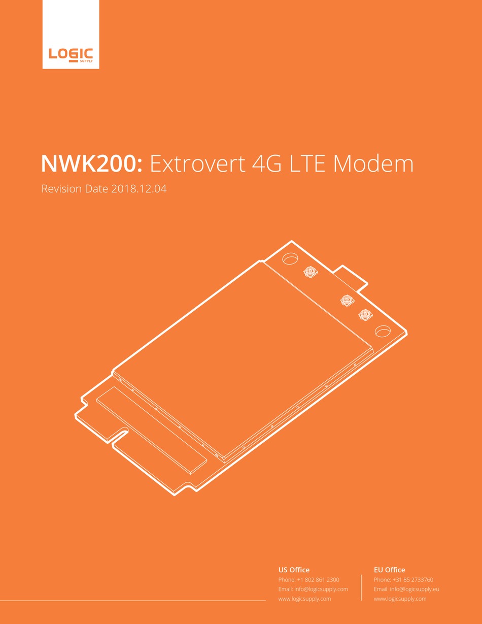LOGIC NWK200 MODEM PRODUCT MANUAL ManualsLib