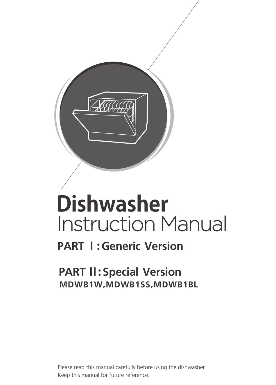 MIDEA MDWB1W DISHWASHER INSTRUCTION MANUAL ManualsLib