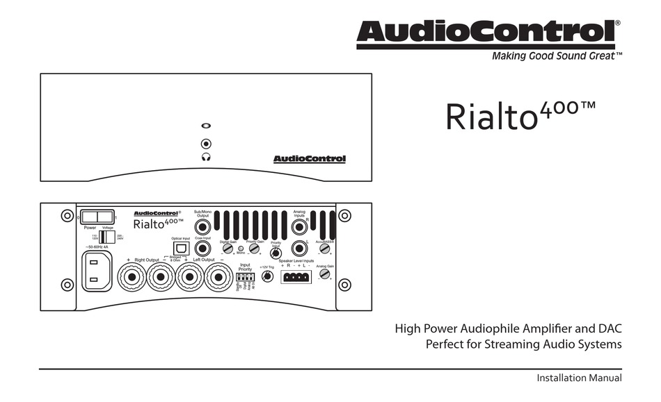 controlair 400 installation manual