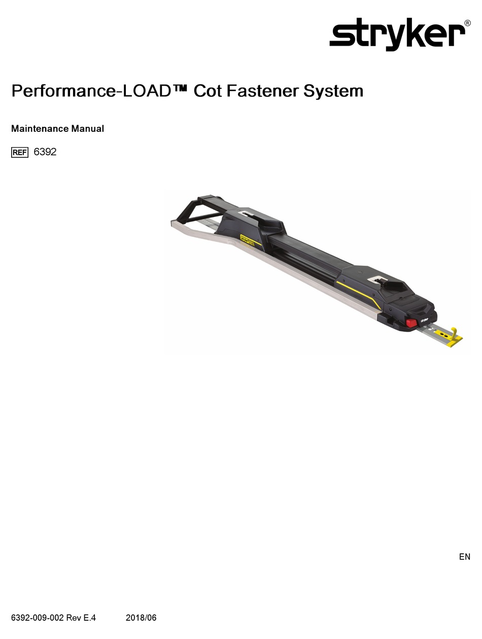 STRYKER PERFORMANCELOAD MAINTENANCE MANUAL Pdf Download ManualsLib