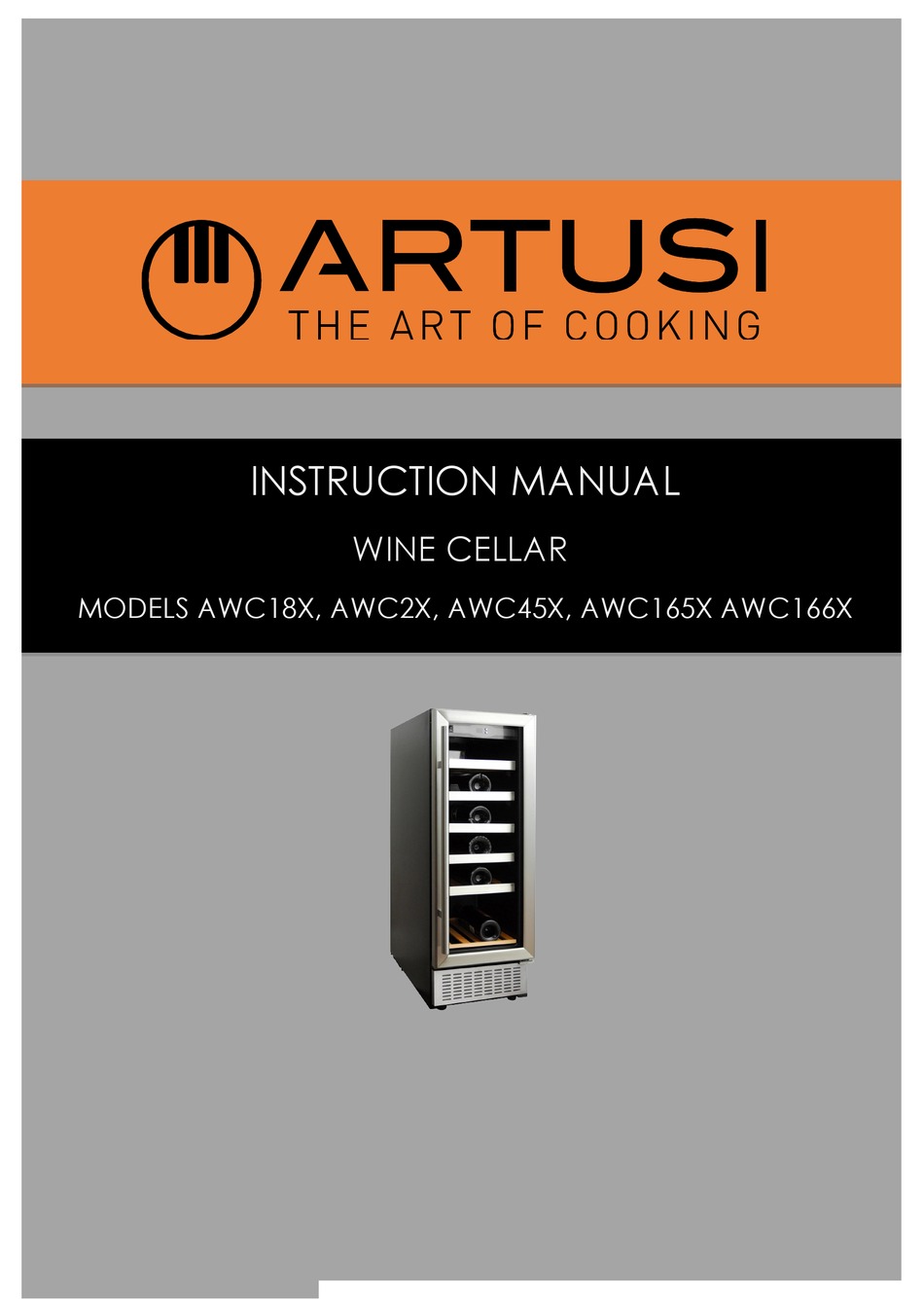ARTUSI AWC18X WINE COOLER INSTRUCTION MANUAL ManualsLib