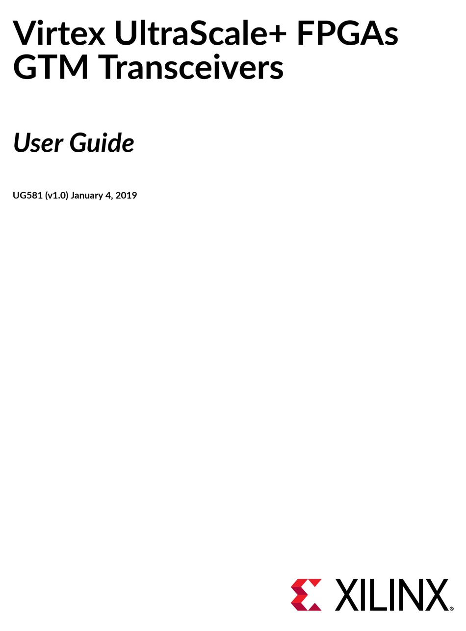 XILINX VIRTEX ULTRASCALE+ FPGAS TRANSCEIVER USER MANUAL ManualsLib