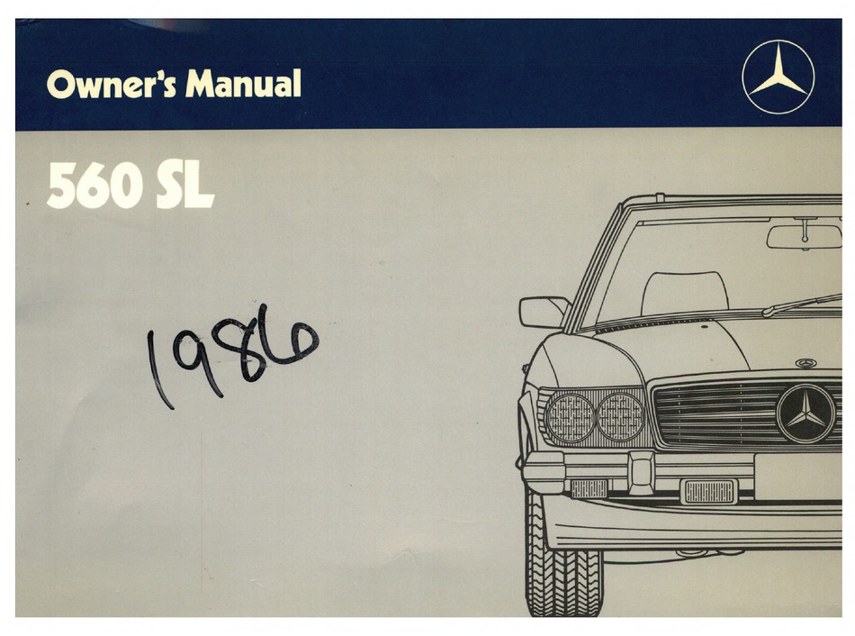 Mercedes Benz 560 Sl 1986 Owner S Manual Pdf Download Manualslib Mercedes Benz 560 Sl 1986 Owner S Manual Pdf Download Manualslib
