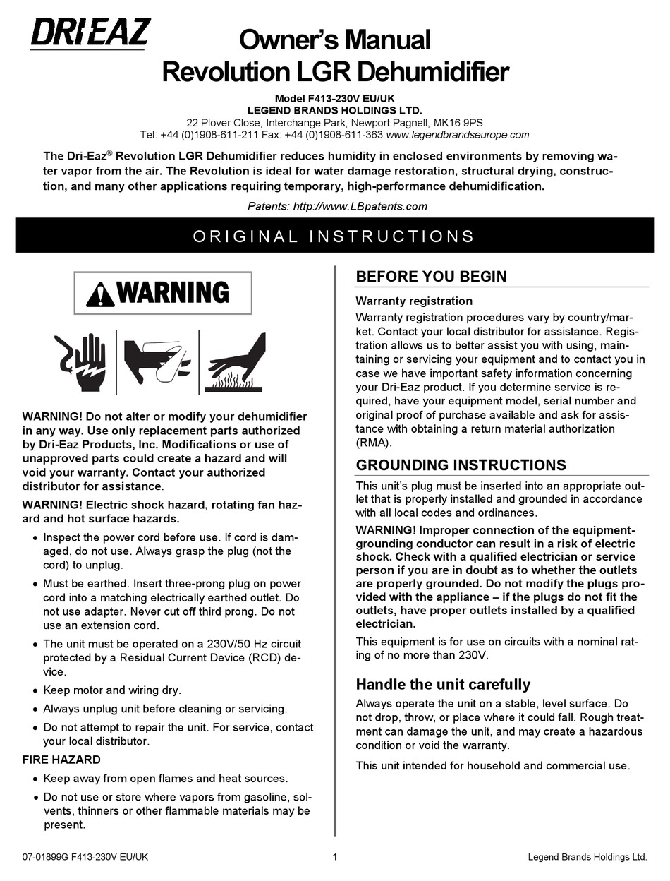 Dri Eaz F413 230v Uk Owner S Manual Pdf Download Manualslib Dri Eaz F413 230v Uk Owner S Manual Pdf Download Manualslib