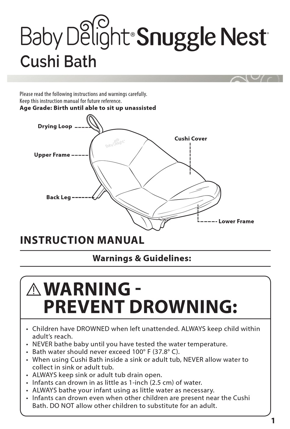 BABY DELIGHT SNUGGLE NEST INSTRUCTION MANUAL Pdf Download ManualsLib