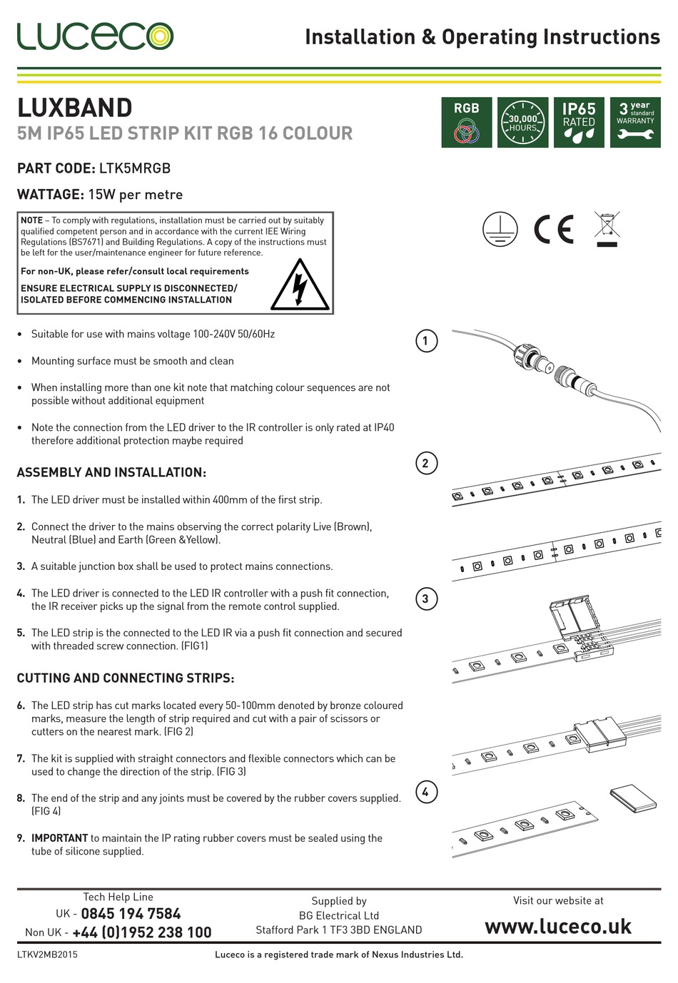 luceco security light manual