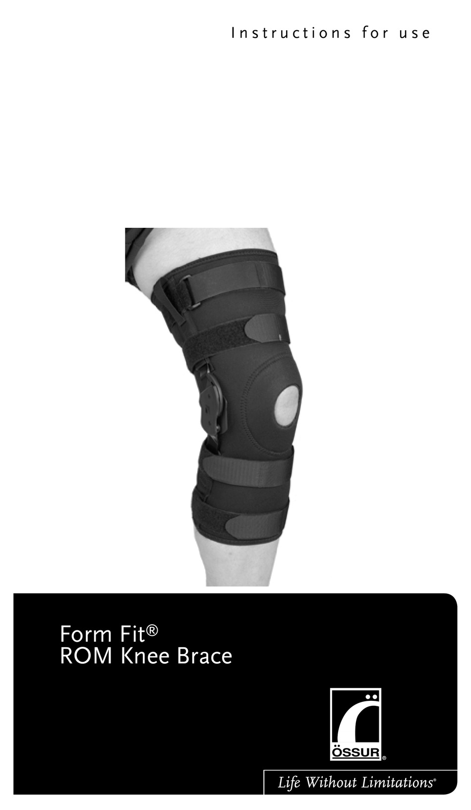 OSSUR FORM FIT INSTRUCTIONS FOR USE MANUAL Pdf Download ManualsLib
