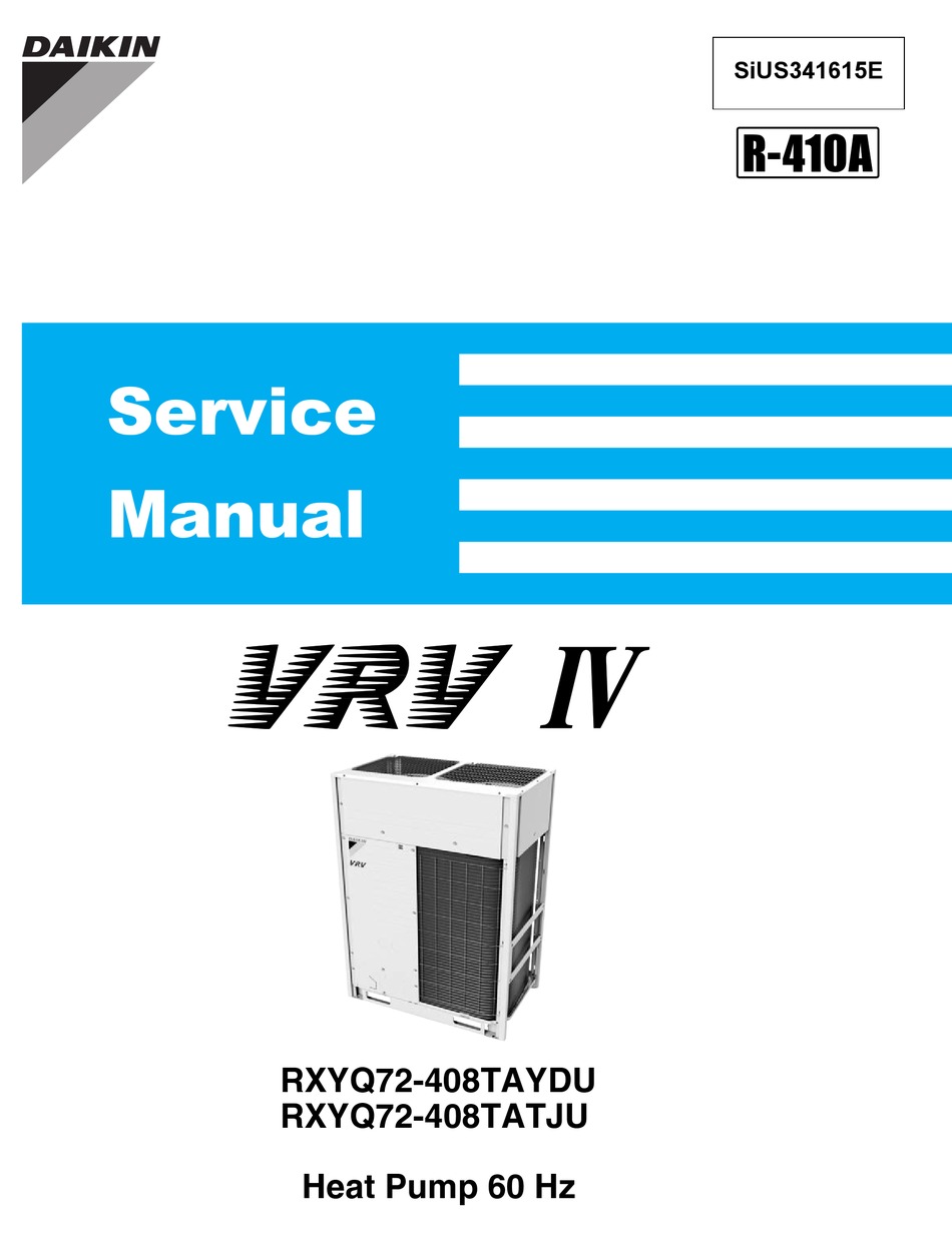 Daikin Rxyq Ta Series Service Manual Pdf Download Manualslib