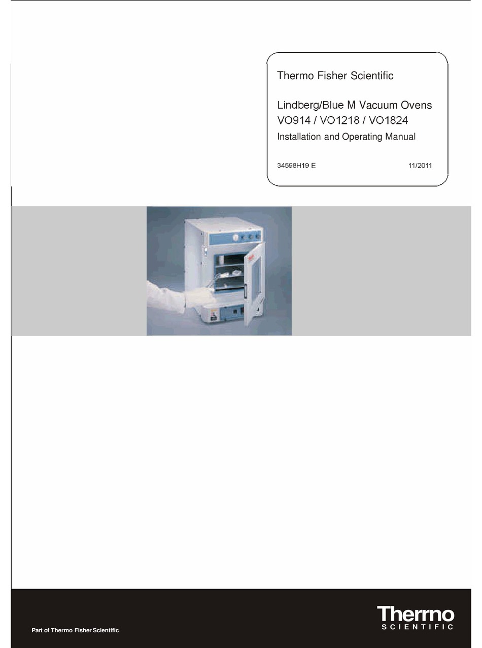 THERMO SCIENTIFIC LINDBERG/BLUE M VO SERIES OVEN INSTALLATION AND