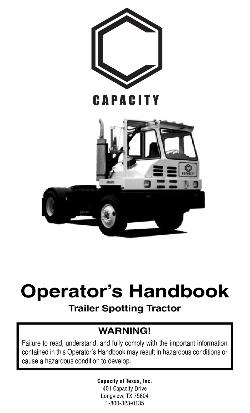 CAPACITY TJ5000 OFF ROAD TRUCK OPERATOR