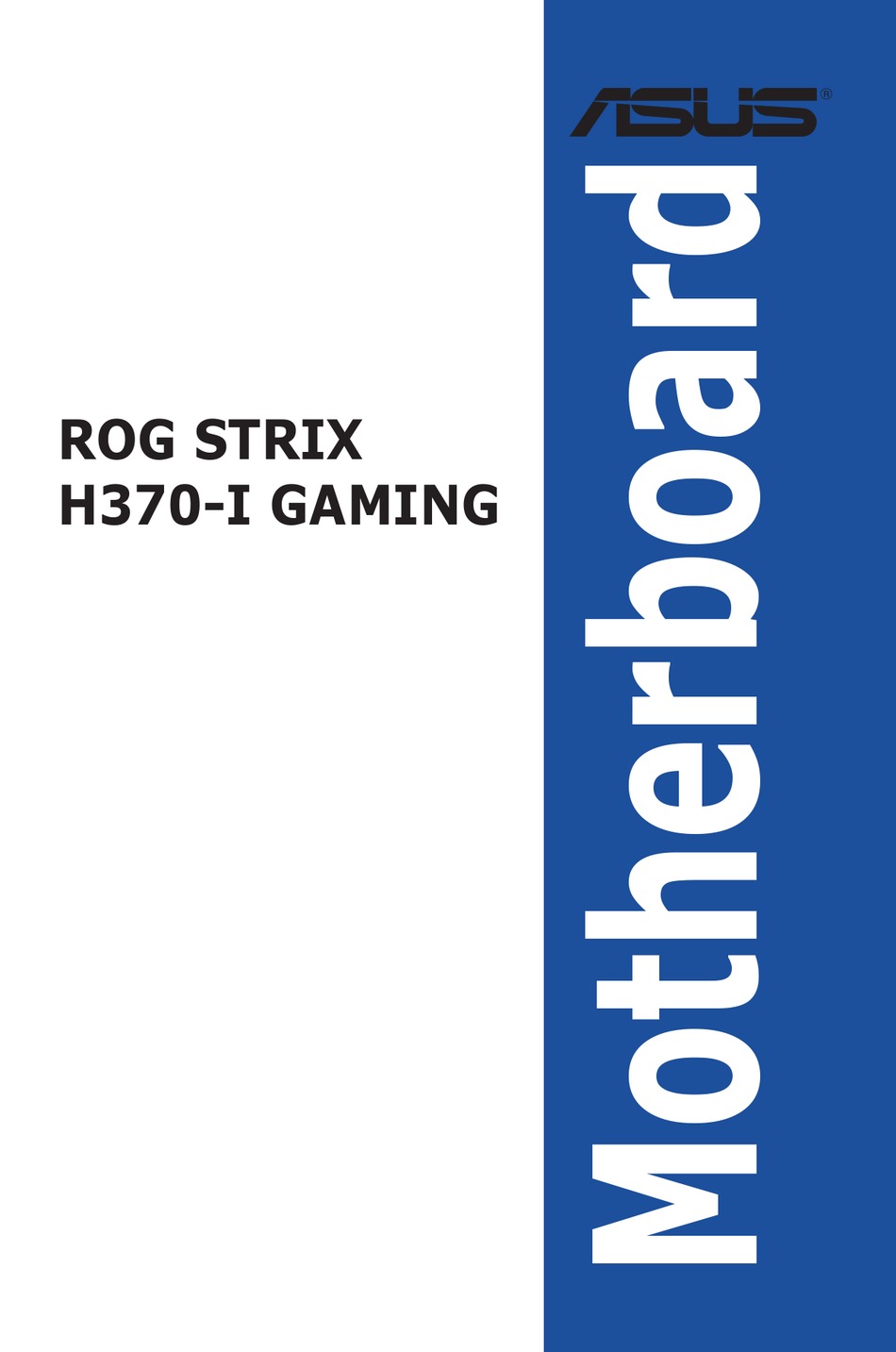 Asus Rog Strix H370 I Gaming Manual Pdf Download Manualslib
