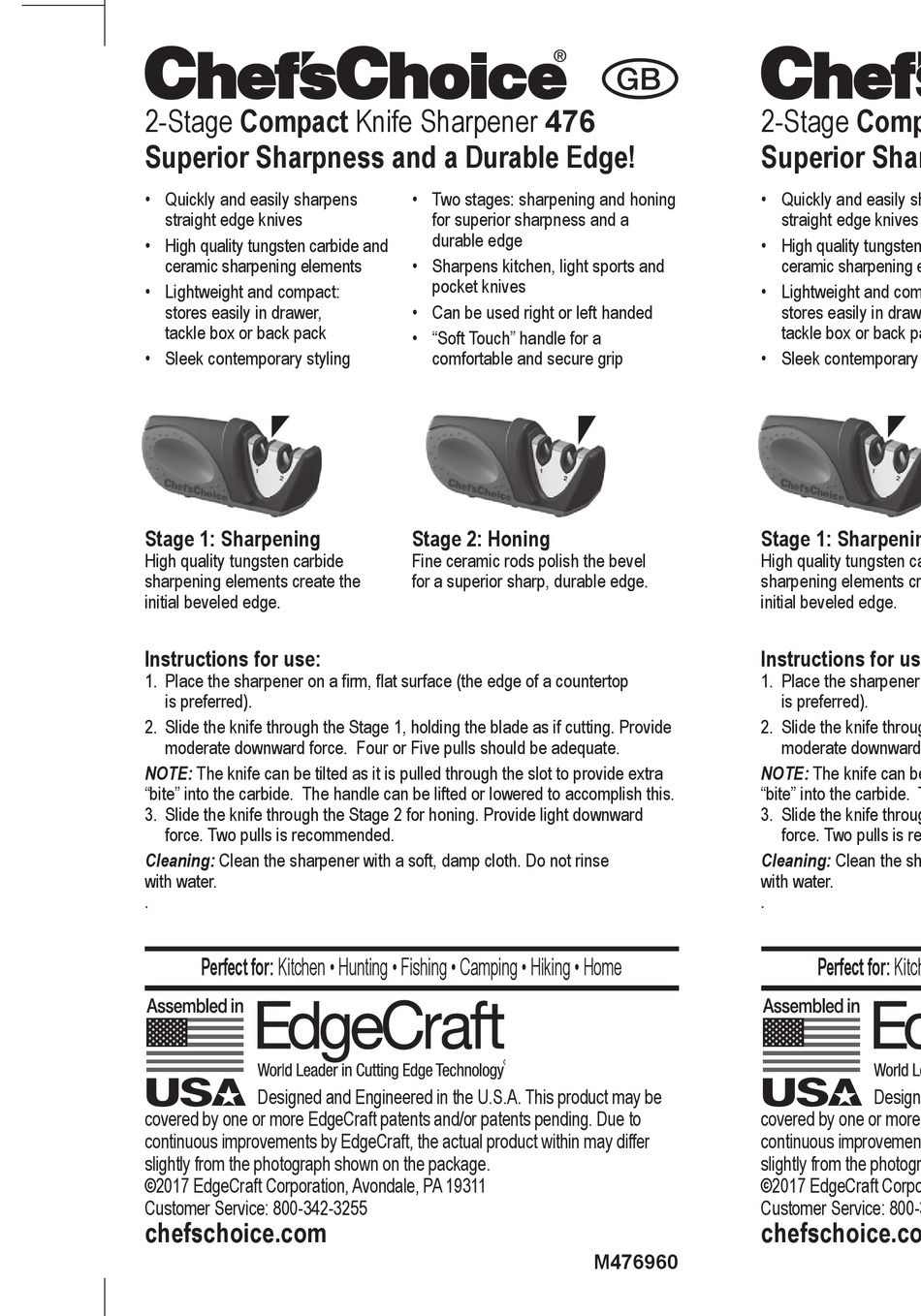 User manual Chef's Choice Model 15XV (English - 28 pages)